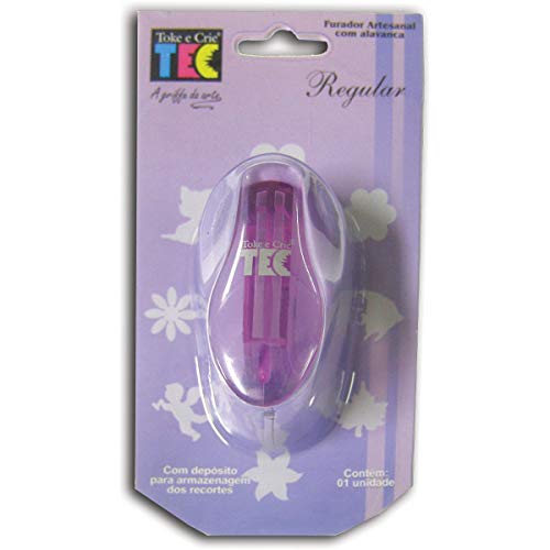 Toke e Crie 5792, Furador Papel e EVA, Regular Coração com Alavanca 16 mm, Multicolor