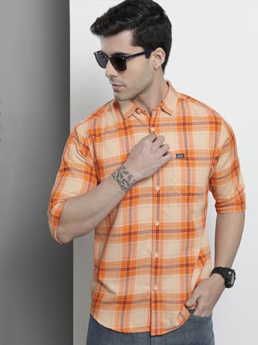 Image of THE Indian Garage CO Men Polycotton Slim Fit Shirt