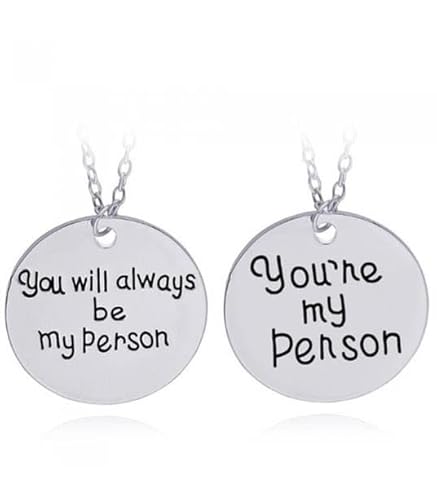 OUTLETISSIMO® SET 2 COLLANE YOU'RE MY PERSON YOU WILL ALWAYS BE MY PERSON SERIE TV CRISTINA E MEREDITH ET41