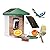 HARYMOR Bird Feeder with Camera with AI Identify Birds Species Solar Panel, Smart Bird House with Cam, 2K Live View, Instant Arrival Alerts