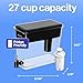 Brita UltraMax Large Water Dispenser With Standard Filter, BPA-Free, Reduces Copper, Cadmium and Mercury Impurities, Lasts 2 Months or 40 Gallons, Includes 1 Filter, Kitchen Accessories, Large 27-Cup