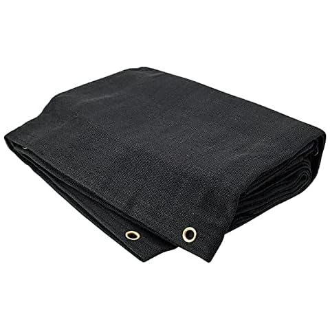 Tarps Now Heavy Duty Mesh Tarps, (10' X 12') with Grommets - 75% Sunblock Shade Cloth Tarp for Patio Screen, Wind Block, Privacy Screen, Canopies, Dump Trucks, Pool Cover - Black Cover