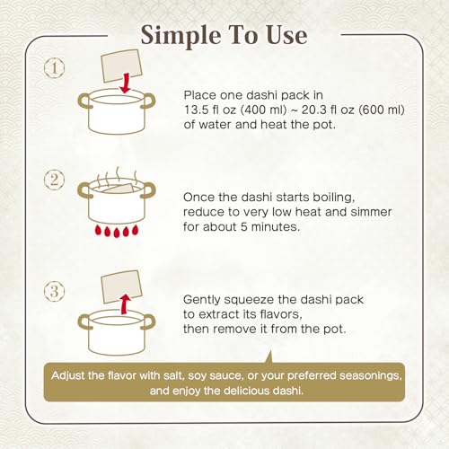 Image of BJDesign Japanese Dashi Pack, Additive Free Soup Stock, 8g x 15 Packs | Non-GMO, no salt, no sugar, no MSG, bonito, kombu, shiitake, rich umami, for miso dishes, noodles, hot pot, simmered dishes