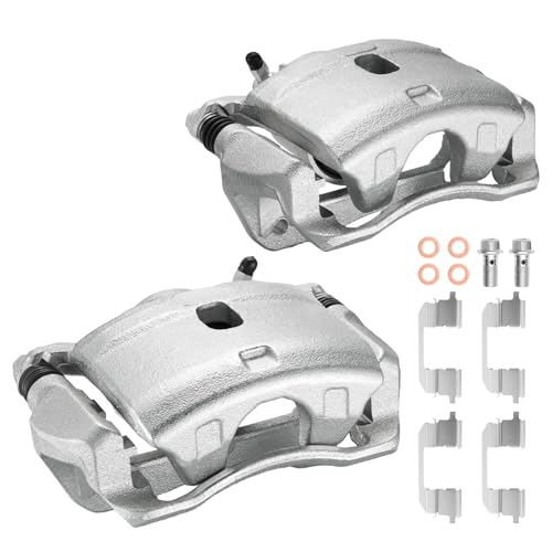 Image of Front Brake Caliper Assembly Replaces for 19B2660 19B2661, Compatible with Acura ILX 2013-2015 1.5L 2.0L 2.4L, Compatible with Honda Accord 2003-2017 2.4L, for Civic 2016-2021 1.5L 2.0L