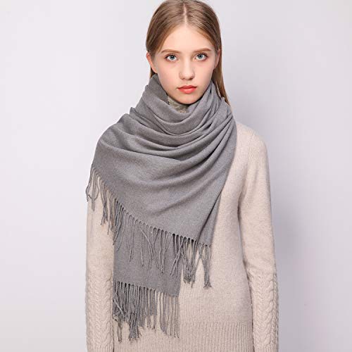 Image of RIIQIICHY Women's Fringe Shawl Wrap Pashmina Scarf for Wedding Evening