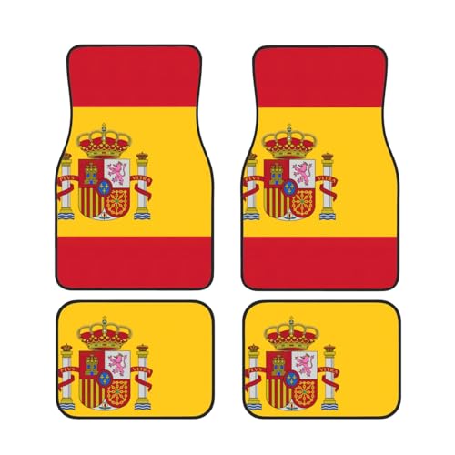 Alfombrillas de España para coche juego de 4 gomas impermeables