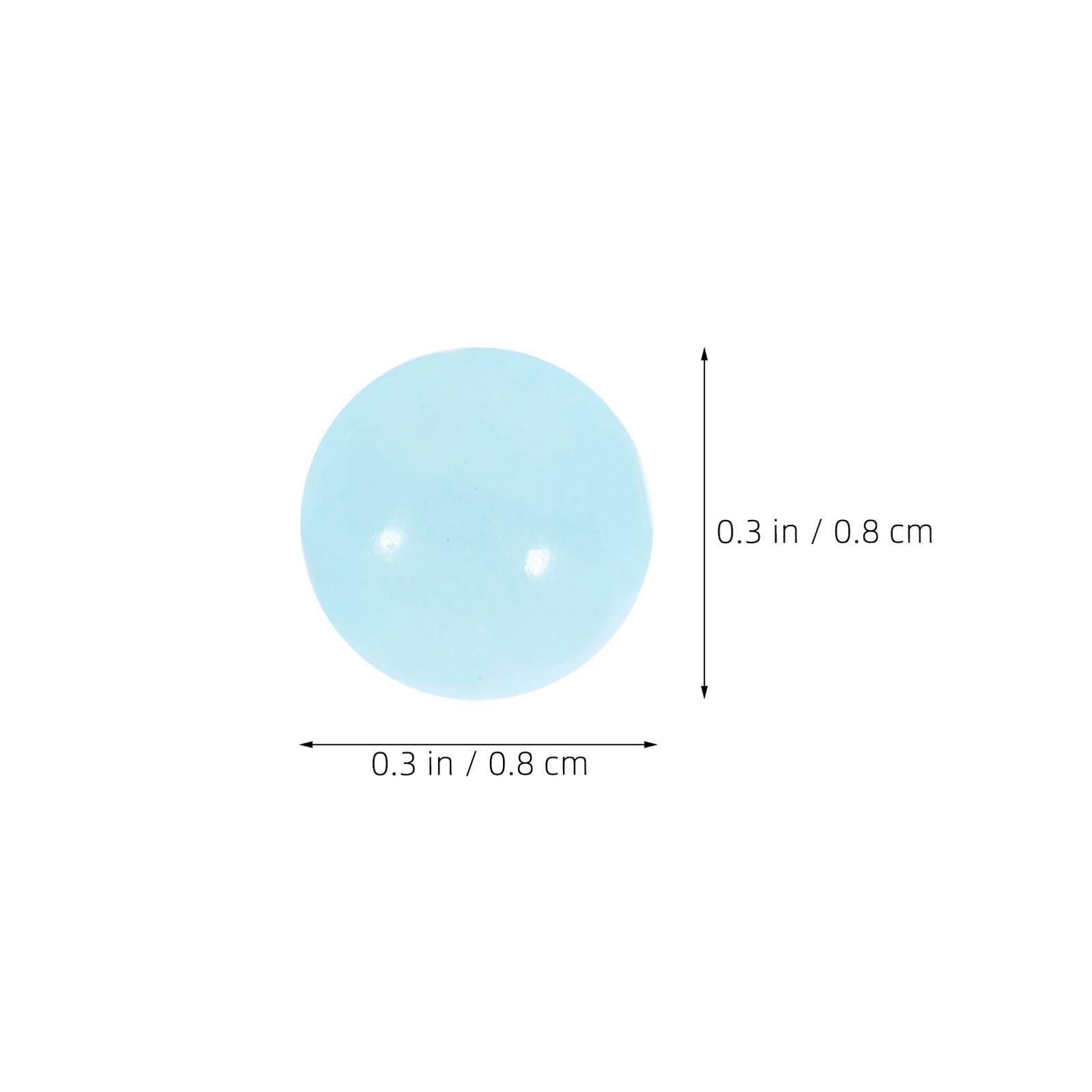 Homoyoyo Cuentas de Vidrio Redondas Azules de 8 MM para Bisutería DIY 900 Unidades 18 Paquetes de 50 Cuentas Accesorios para Pulseras y Collares Ideales para Manualidades y Proyectos