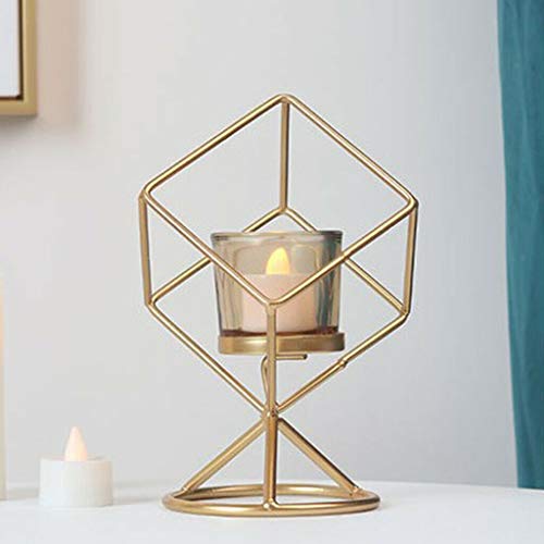Image of Candle Holder for Decor | Tealight Candle Holder for Home | Cube - S /2