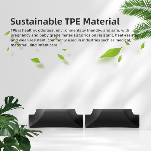 Image of SMABEE 2PCS Back Seat Anti-Kick Mats for 2024 2025 Toyota Land Cruiser Prado 250 LC250 J250 Accessories TPE 1Row Backrest Dirt Protector Cover Pad Paste Installation Interior Black | for Toyota Land Cruiser Prado 250 2025 2026 Accessories,1Row Backrest Dirt Protector Cover Pad,Back Seat Protector,TPE