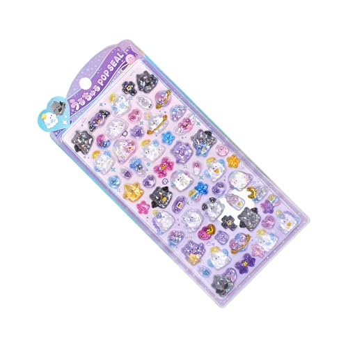 Bonitas calcomanías para botellas de agua, calcomanías decorativas 3D, calcomanías de textura de , decoraciones estéticas de resina para diario, teléfono celular, botella de coche