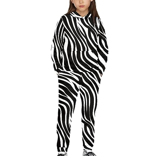 FUSURIRE Girls Hoodie and Leggings Outfit Set for Kids 6-16 Years Long Sleeve Hooded Sweatshirts Sweatpants Teen Youth