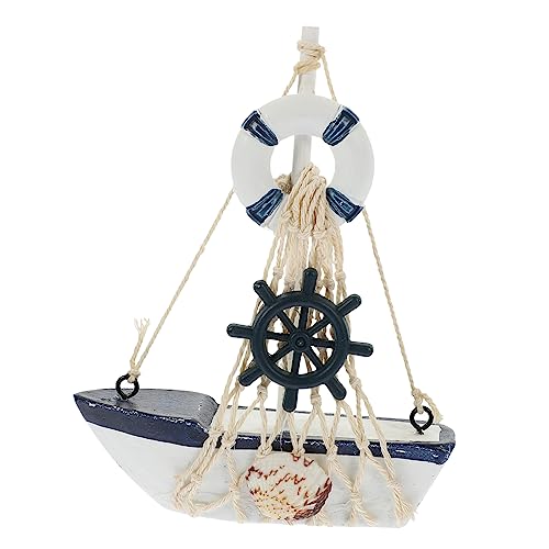 Garneck Vela Mediterrânea À Vela Náutico Esculturas Modernas Navio Mediterrâneo Ornamento De Mesa Mo