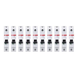 ABB – ABB 10er Set S201-B16 Sicherungsautomat - S200-1P - 16 A - B