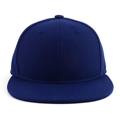 Image of Infant to Youth Plain Structured Flatbill Snapback Cap