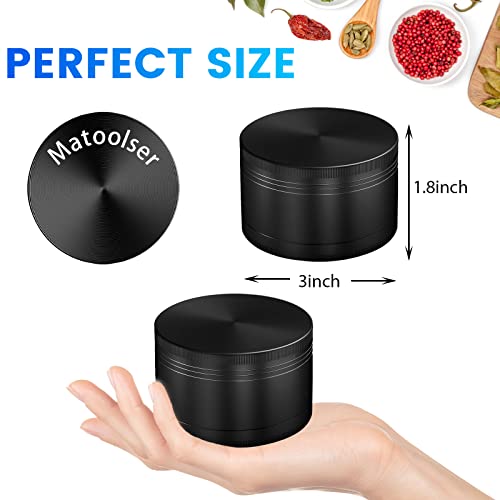 Spice Grinder Large 3.0 Inch (Black) - Image 3