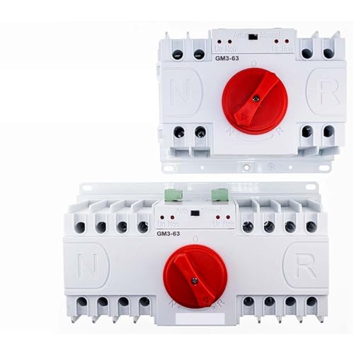 Commutateur de transfert automatique double puissance 2P 50A disjoncteur AC230V inverseur automatique