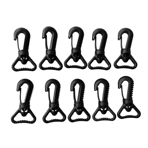 10Pcs Nylon Rotating Hook Clips Diving Bag Hook Clip For Diving Bag Travel Camping Backpacks 25MM Rotating Hook Clip