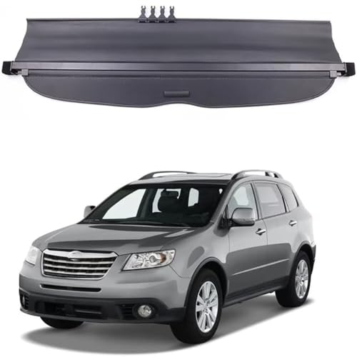 Cubierta de maletero para Subaru Tribeca 2013-2019, lona trasera retráctil negra 3