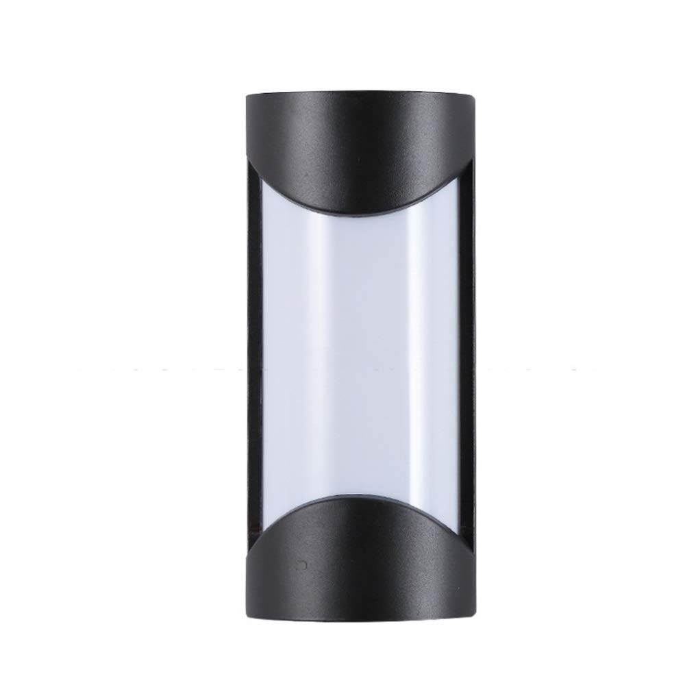 BZGPMFUD Wall Lamps Sconces 12W LED Wall Light LED Medium Soft Light 3000K Warm White IP65 Waterproof Outdoor Sconce Black Lighting(White Light)