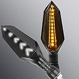 QOHFLD Motorrad Blinker Licht Fließendes Wasser Blinker Lampe Motorrad Blinker Heckblinker Biegbares Motorrad 12V LED-Licht