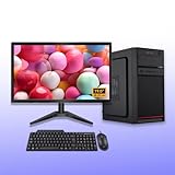 Core i5 Assembled Desktop PC (16GB RAM, 512 SSD, Windows 11 Home, MS Office, 19'' Monitor, Black, DDR3, Ready-to-Use PC)