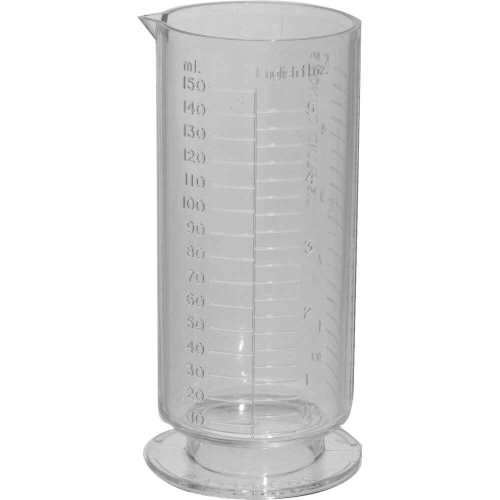 transparenter Messzylinder mit Skala, 150-ml-Messgraduierung for Dunkelkammer und Labor mit metrischen imperialen US-Skalen