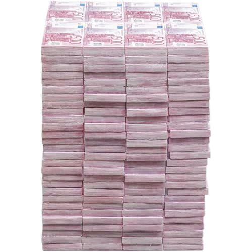Kare Design Hocker Euro, Lila, Sitzhocker, Ablage, Geldschein Design, Wohnzimmer, Flur, 38x29x30 cm (H/B/T)
