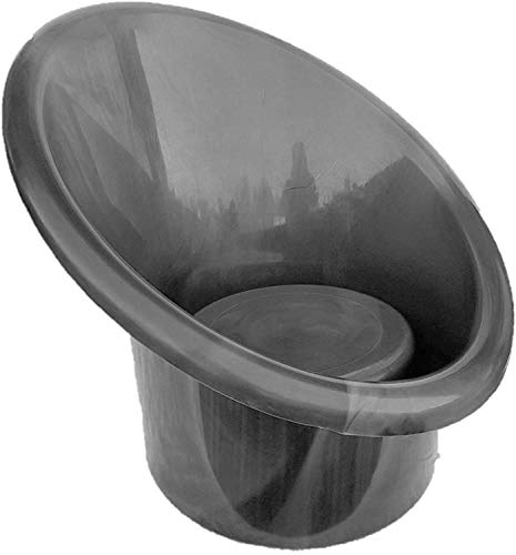 Image of Plastic Arm Tub Chairs with Complimentary Cushions (Silver , Black) - Set of 04