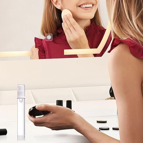 6 Stück Airless Pumpspender,Pumpflasche Klein Leer,Creme Spender Pumpflasche,Flüssigkeiten Dispenser,Reiseset Spenderflasche,Cremespender Reiseflaschen Befüllen Flaschen für Kosmetische (10ml,15ml)