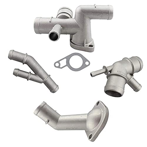 4 conectores de manguera de refrigeración de motor de aluminio 1.8T para Golf MK4 Bettle A3 S3 TT Seat