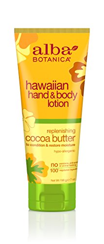 Alba Botanica Hawaiian, Cocoa Butter Hand & Body Lotion, 7 Ounce (Pack of 2)