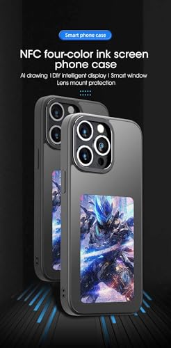 Coque iPhone 15 Pro Écran Personnalisable E-Ink DIY Photo Case Antichoc - 4