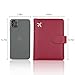 Melsbrinna Passport Holder Covers Case, Waterproof Rfid Blocking Travel Wallet Passport Holder with Pen Holder, Cute Passport Book for Women/Men (Wine red)