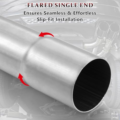 Image of 8PCS-2.5 inchOD Exhaust Tube Made of Super Quality Stainless Steel Custom Exhaust Kit DIY Exhaust Pipe