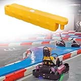 Pista per Go-Kart con Barriere, Pista da Corsa Resistente di Colore Giallo riempita d'Acqua con paraurti per Auto - Percorso a Ostacoli per Pista da Go-Kart, Ideale per Grandi Centri commerc