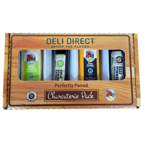 Deli Direct Wisconsin Meat And Cheese Gift Basket - Food Gifts For Dad, Men, Husband - Farmers' Market And Deli Direct Food Gift Box Includes 2 Cheeses And 2 Beef Summer Sausages #TOP2