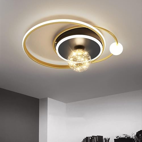 Lustre LED forme ronde principale gradation plafonnier moderne - 2