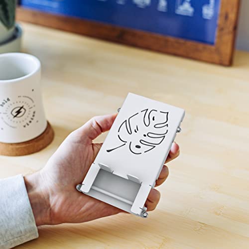 G+ Life Adjustable Metal Phone Stand, Holder, Mount For Desk (White) #TOP4