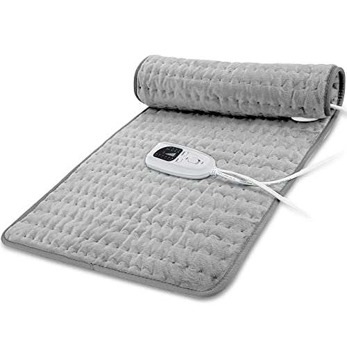 Image of 40x20 Inch Electric Heating pad for Back Neck Shoulder Knee Arms Legs- Electric Heat Pads with 6 Heat Settings & Auto Shut Off &Dry /Moist Heat Heating Pad for Birthday Mother Father Girl Men Women