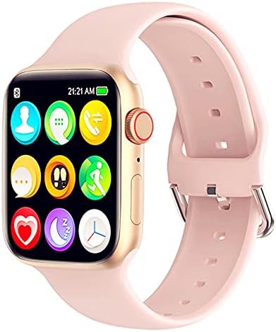 Smart Watch for Android iOS Phones Compatible with iPhone Samsung, 2.01'' Touchscreen Fitness Tracker Smartwatch with Call/SMS/Heart Rate/Pedometer for Men Women (Pink)
