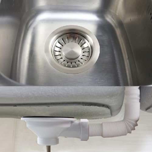 Kit colador para desagüe de fregadero de acero inoxidable miniatura 6