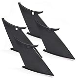 Rear Spoiler Wings Stiffi Support Stabilizer, Compatible with Subaru Impreza WRX STi 2011 2012 2013 2014, 4-Door Sedan, Black, 4 PCS