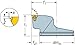 Sandvik Coromant, SL-266RFG-323222-16, Steel CoroThread 266 Head for Thread Turning, Right Hand Cut, with Coolant, iLock? Interface (Pack of 1)
