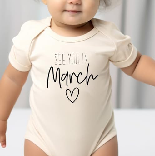 Baby Announcement See You In September Bodysuit Pregnancy Reveal Infant Shower Gift Coming Soon One-piece Romper4