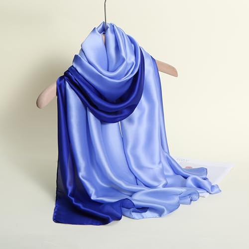 Image of Printed Poly Silken feel Scarf Stole for Women | Stylish, Soft, & Lightweight | Satin Feel Neck Scarf, Hair Scarf, Head Scarf for Women