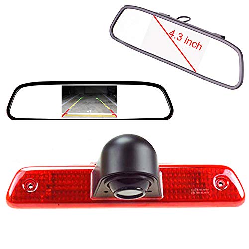 HD Rear View Camera Kit 4.3 Inch Rear View Mirror Monitor + 3rd Brake Light - Image 3