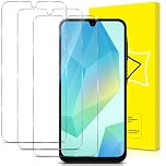 GiiYoon-3 PACK Screen Protector for Samsung Galaxy A16 Tempered Glass [HD Full Coverage] [Easy Installation] [Round Edge] [Scratch Resistant] [9H Hardness]
