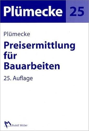 Preisvergleich Produktbild Plümecke - Preisermittlung für Bauarbeiten