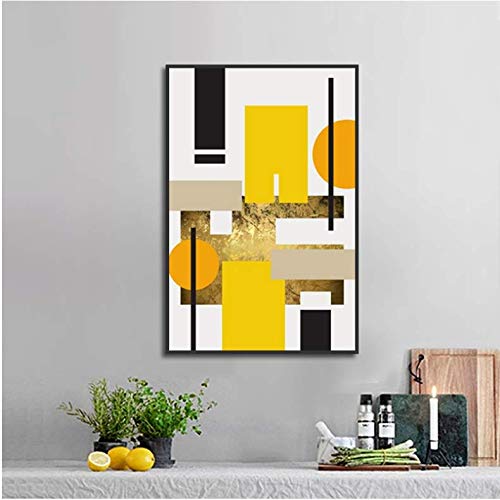 Toile peinture art abstrait moderne 50x70cm affiche imprimée graffiti décoration