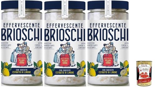 Poudre Digestive Brioschi au Citron 3x200g pour les Repas de Famille et Polpa